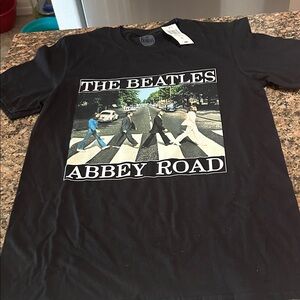 The Beatles Black Crew Neck Tee